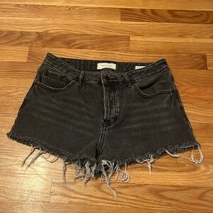 Pacsun mid rise Black Cutoff‎ Shorts size 27